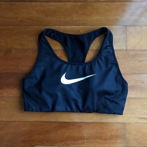 Black Nike Victory Shape Dri Fit Sports Bra || S